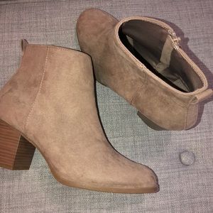 Tan booties